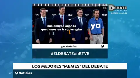 Los mejores memes de los candidatos en el debate de TVE Los mejores memes de los candidatos en el debate de TVE