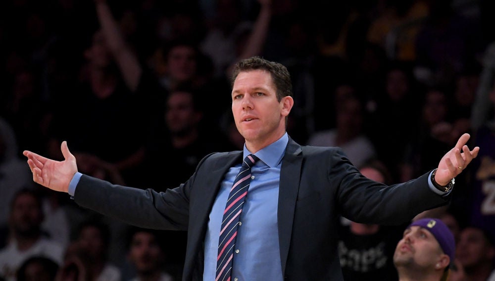 Luke Walton durante un partido con Los Ángeles Lakers