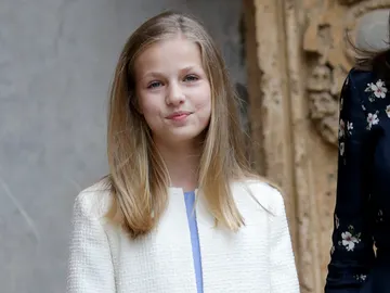 La princesa Leonor durante la Misa de Pascua en Mallorca La princesa Leonor durante la Misa de Pascua en Mallorca