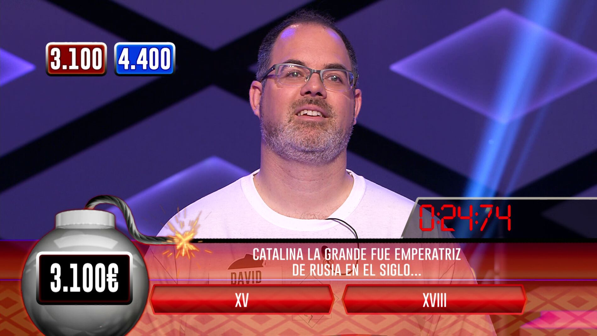 La magistral actuación de David en la bomba clasificatoria de '¡Boom!' consigue la ovación del público, de 'Los Lobos' y de Juanra Bonet