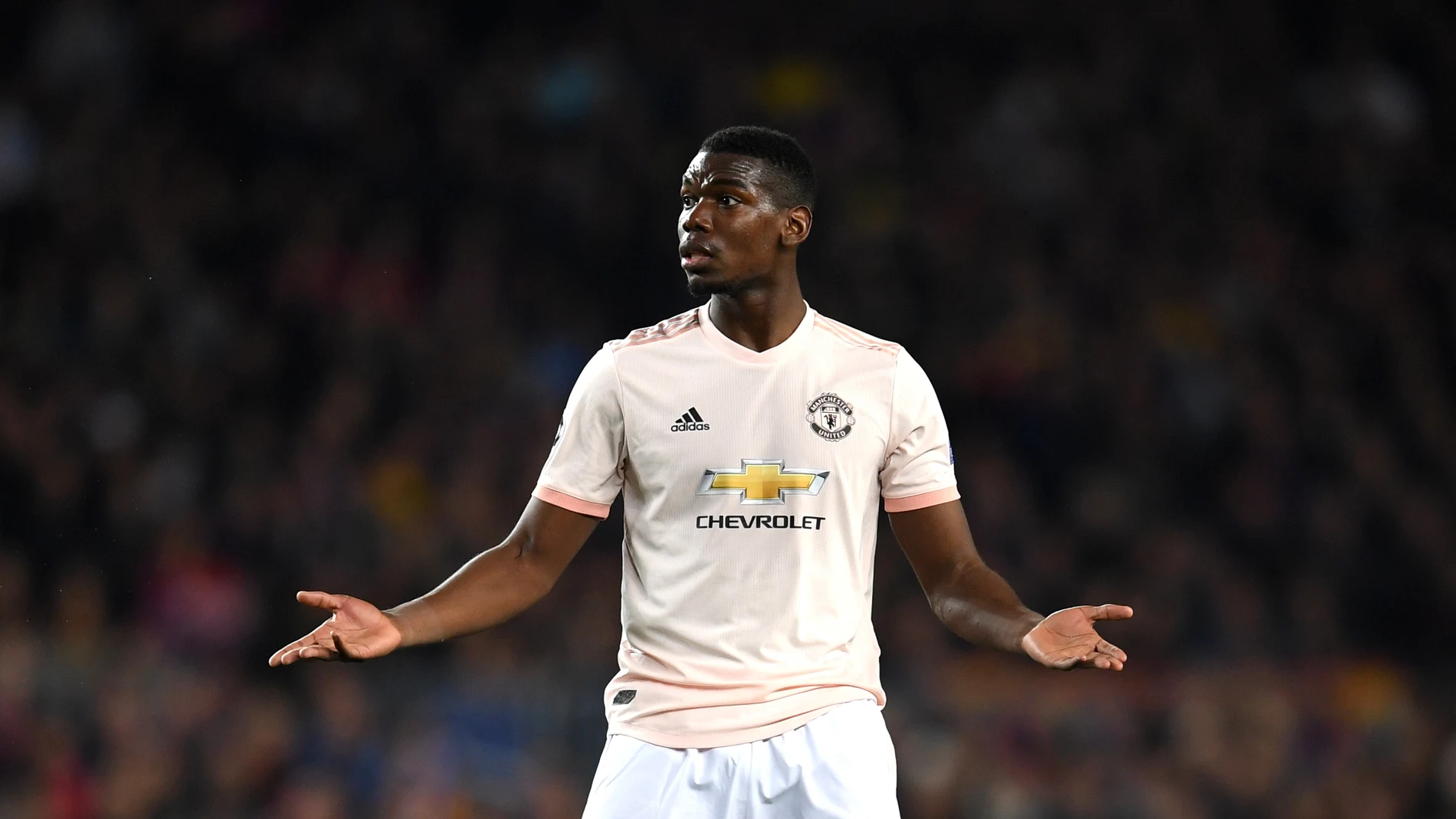 Paul Pogba durante el partido en el Camp Nou Paul Pogba durante el partido en el Camp Nou