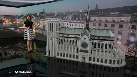 Realidad virtual de la rehabilitación de Notre Dame Investigan el origen del incendio