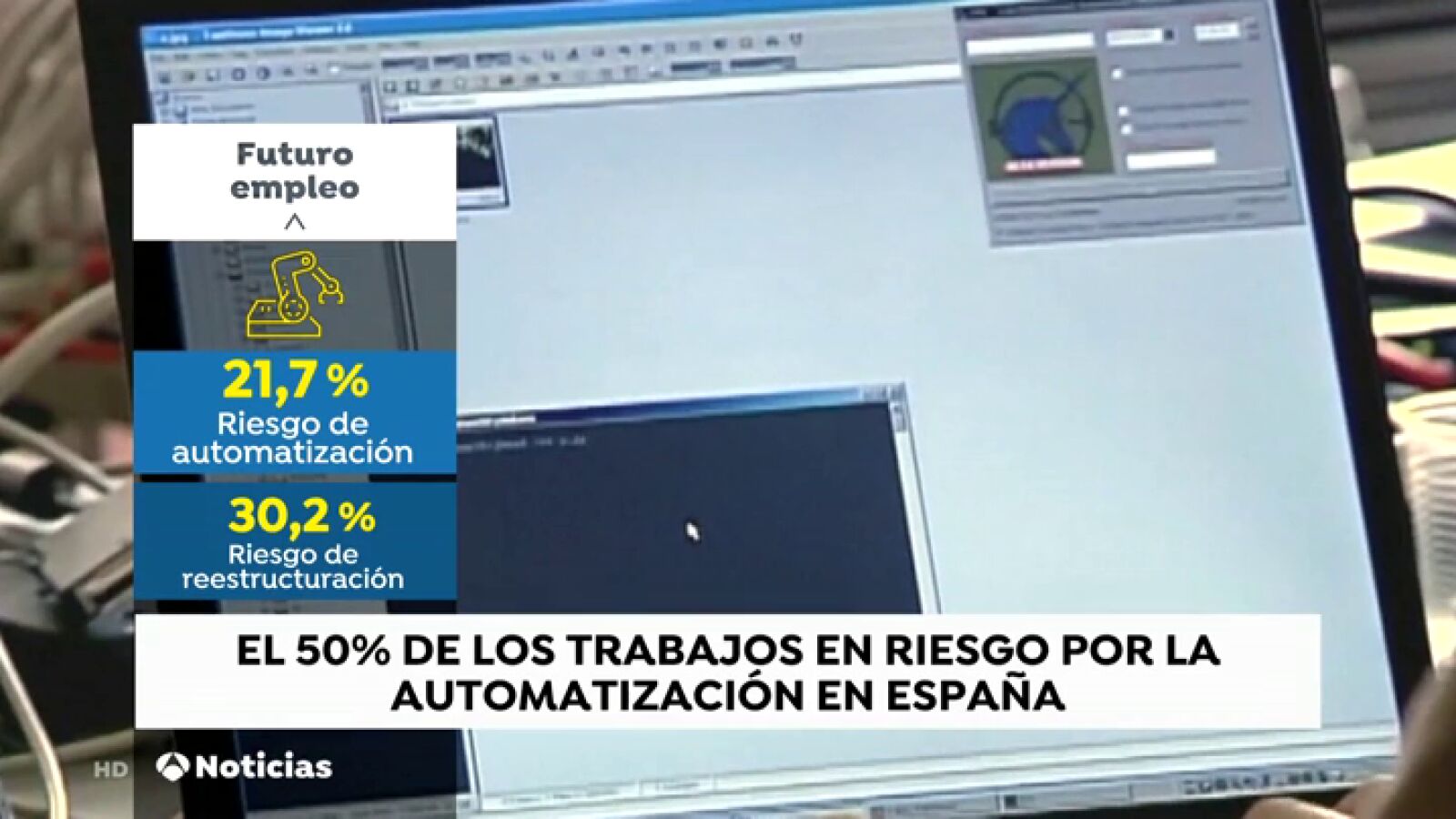 El 50% de los trabajos en España en riesgo por la automatización 