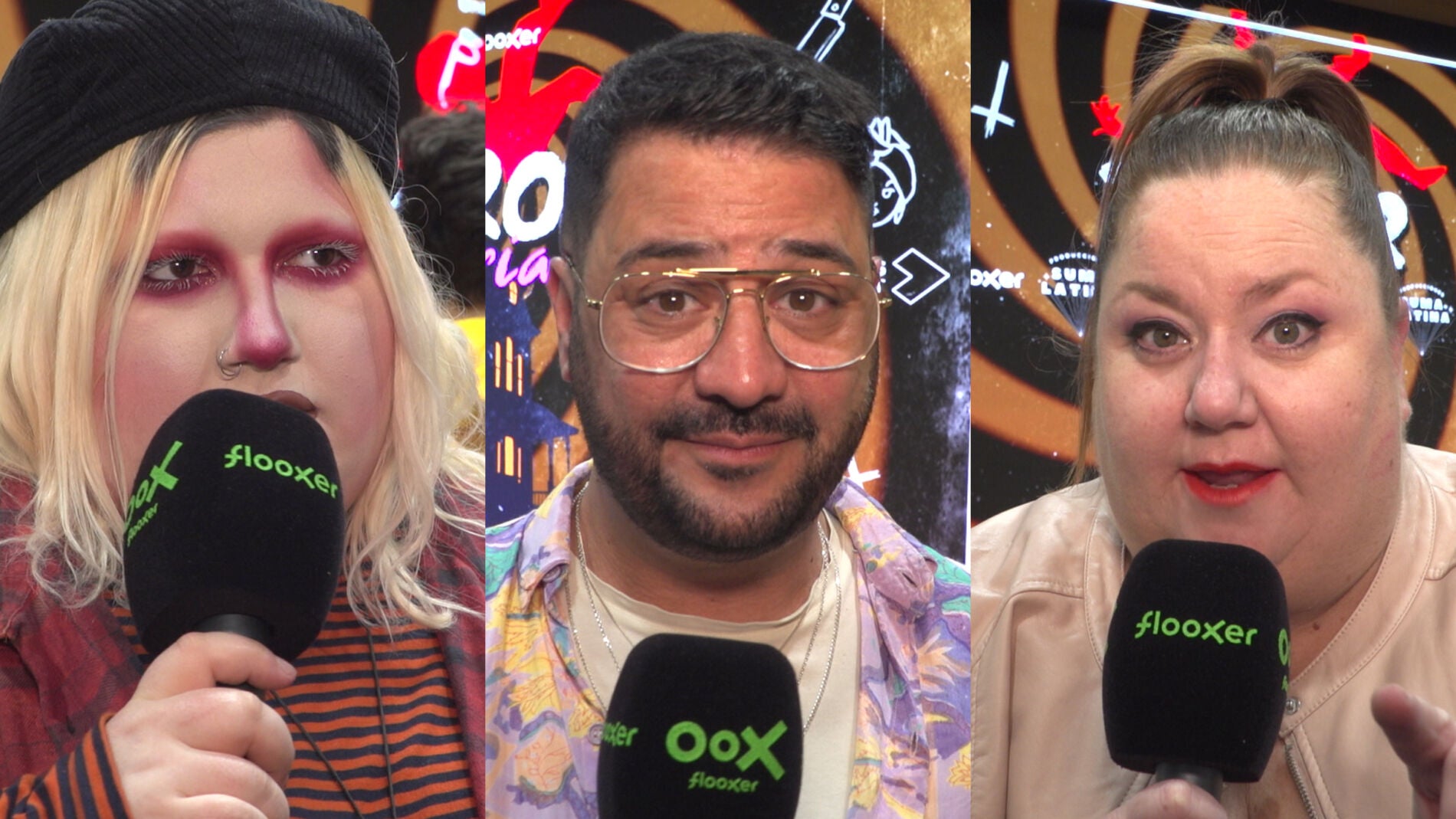 La Pringada, Benja de la Rosa e Itziar Castro en la presentación de 'Terror y Feria'