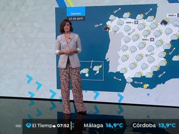 Precipitaciones en la mayor parte del país y avisos por viento intenso en el noroeste peninsular
