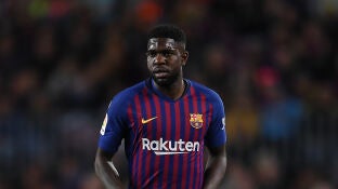 Samuel Umtiti en el Campo Nou