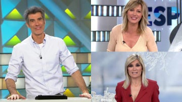 Jorge Fernández, Susanna Griso y Sandra Golpe