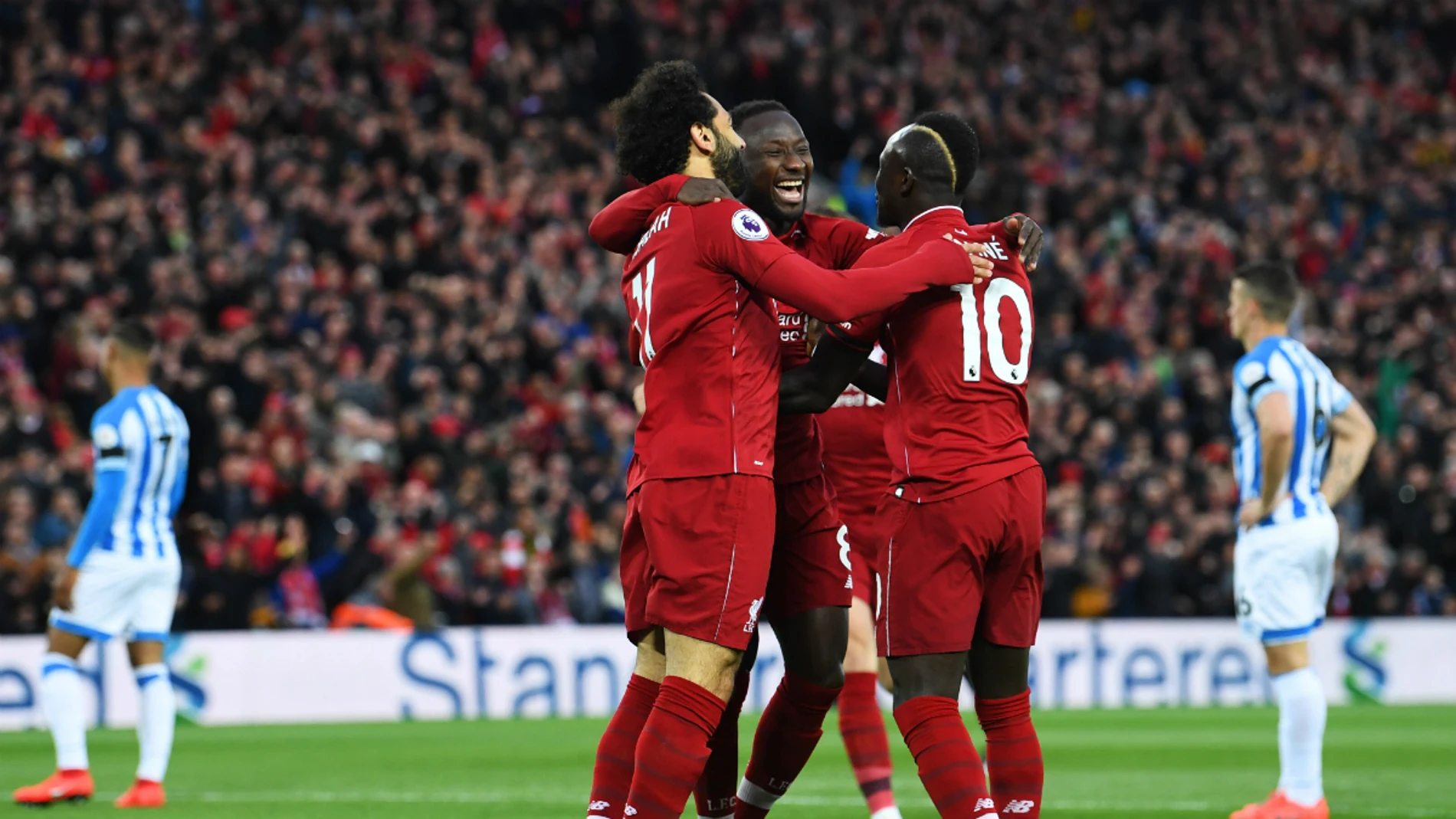 El Liverpool celebra un gol El Liverpool celebra un gol