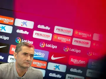 Ernesto Valverde en rueda de prensa Ernesto Valverde en rueda de prensa