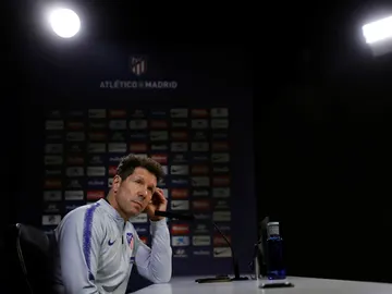 Diego SImeone, en rueda de prensa Diego SImeone, en rueda de prensa