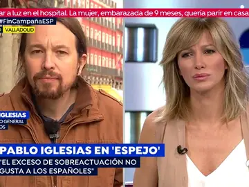 Pablo Iglesias, sobre su actuación en el debate de Atresmedia: "A los españoles no les gusta la sobreactuación" Pablo Iglesias, sobre su actuación en el debate de Atresmedia: "A los españoles no les gusta la sobreactuación"