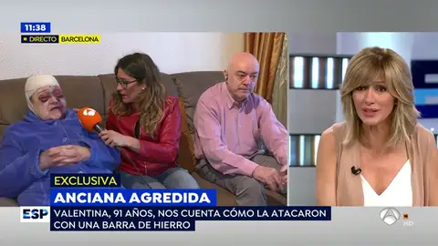 Valentina, la anciana de 91 años que estuvo a punto de morir apaleada en l´Hospitalet Valentina, la anciana de 91 años que estuvo a punto de morir apaleada en l´Hospitalet