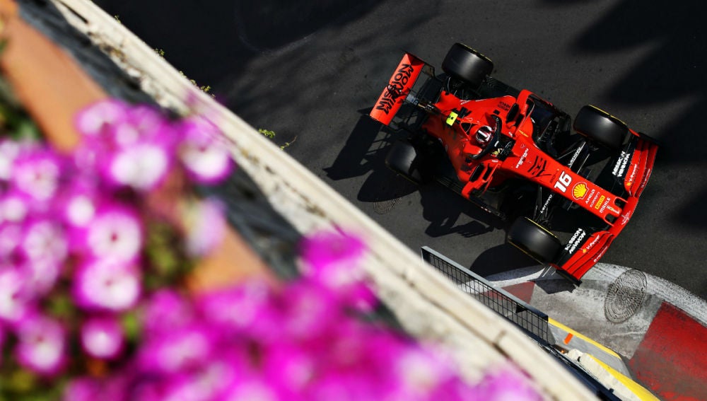 Charles Leclerc, en Bakú