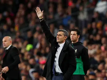 Ernesto Valverde, en el choque contra el Levante Ernesto Valverde, en el choque contra el Levante