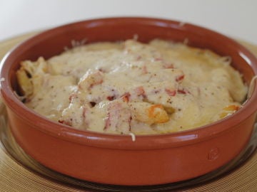 Patatas con bacon y queso Patatas con bacon y queso