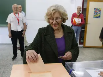 La alcaldesa de Madrid, Manuela Carmena. La alcaldesa de Madrid, Manuela Carmena.