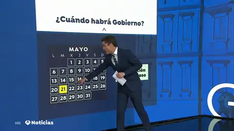 REEMPLAZO | Estas son las fechas clave tras las elecciones generales: no habrá investidura hasta junio REEMPLAZO | Estas son las fechas clave tras las elecciones generales: no habrá investidura hasta junio