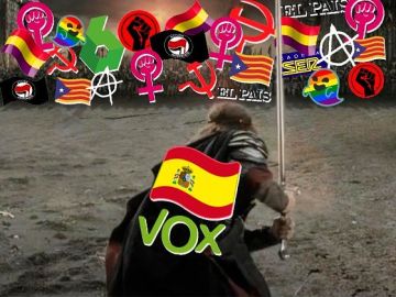 La imagen con la que Vox llamó al voto en redes