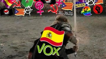 La imagen con la que Vox llamó al voto en redes