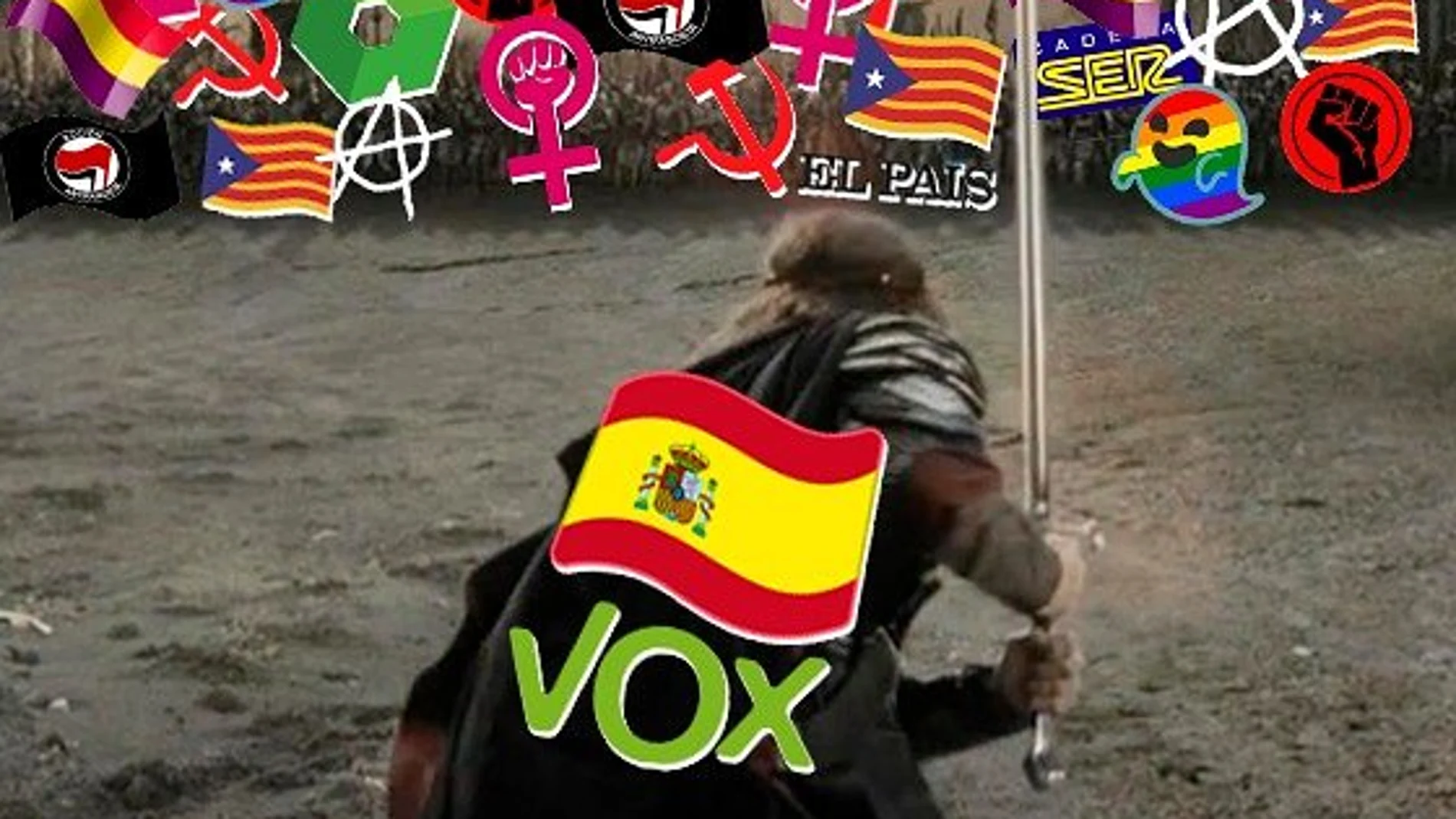 La imagen con la que Vox llamó al voto en redes La imagen con la que Vox llamó al voto en redes