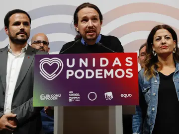 El candidato de Unidas Podemos, Pablo Iglesias El candidato de Unidas Podemos, Pablo Iglesias