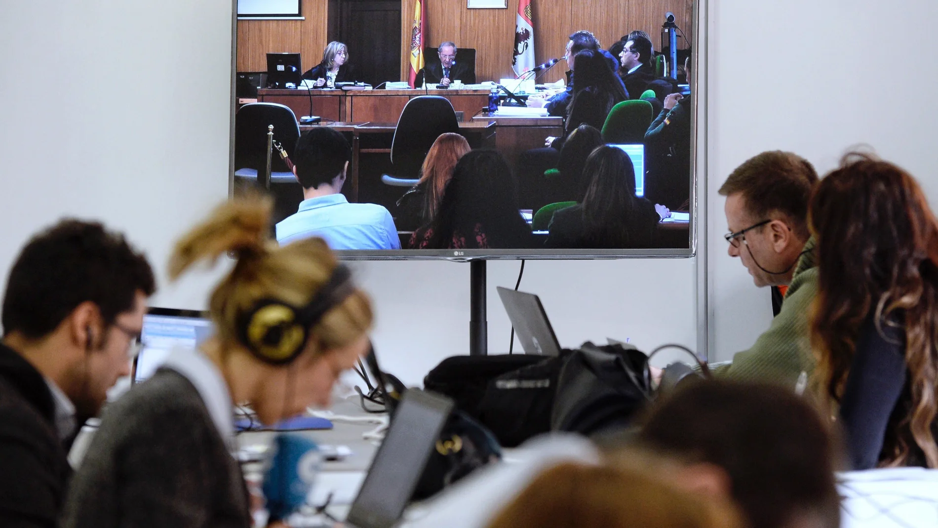 Sala de prensa del juicio por la muerte de Sara Sala de prensa del juicio por la muerte de Sara