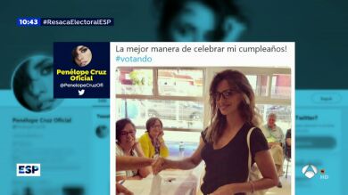 Penélope Cruz celebró su cumpleaños votando mientras Pilar Rubio y Sergio Ramos madrugaban para votar