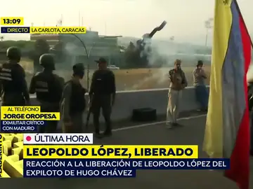 Exmilitar venezolano: "Varias ciudades ya están tomadas por los militares" Exmilitar venezolano: "Varias ciudades ya están tomadas por los militares"