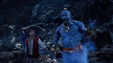 Mena Massoud y Will Smith en 'Aladdin'