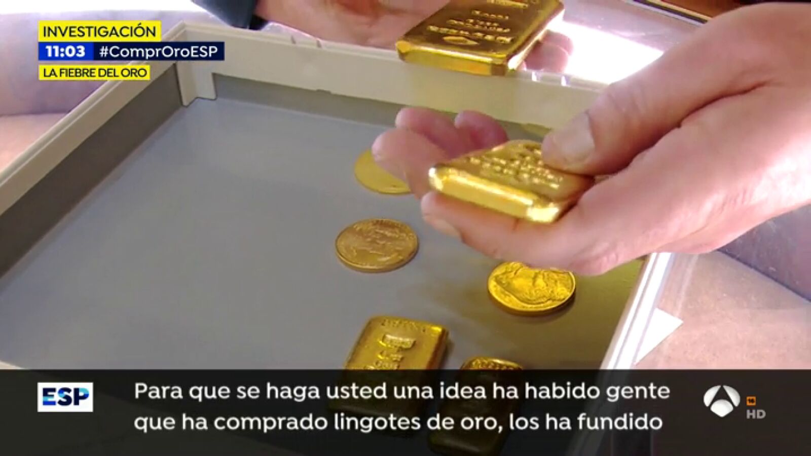 Vuelva la fiebre del oro: La venta ha aumentado un 50% en las últimas semanas