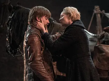 Jaime Lannister y Brienne de Tarth en 'Juego de Tronos' Jaime Lannister y Brienne de Tarth en 'Juego de Tronos'