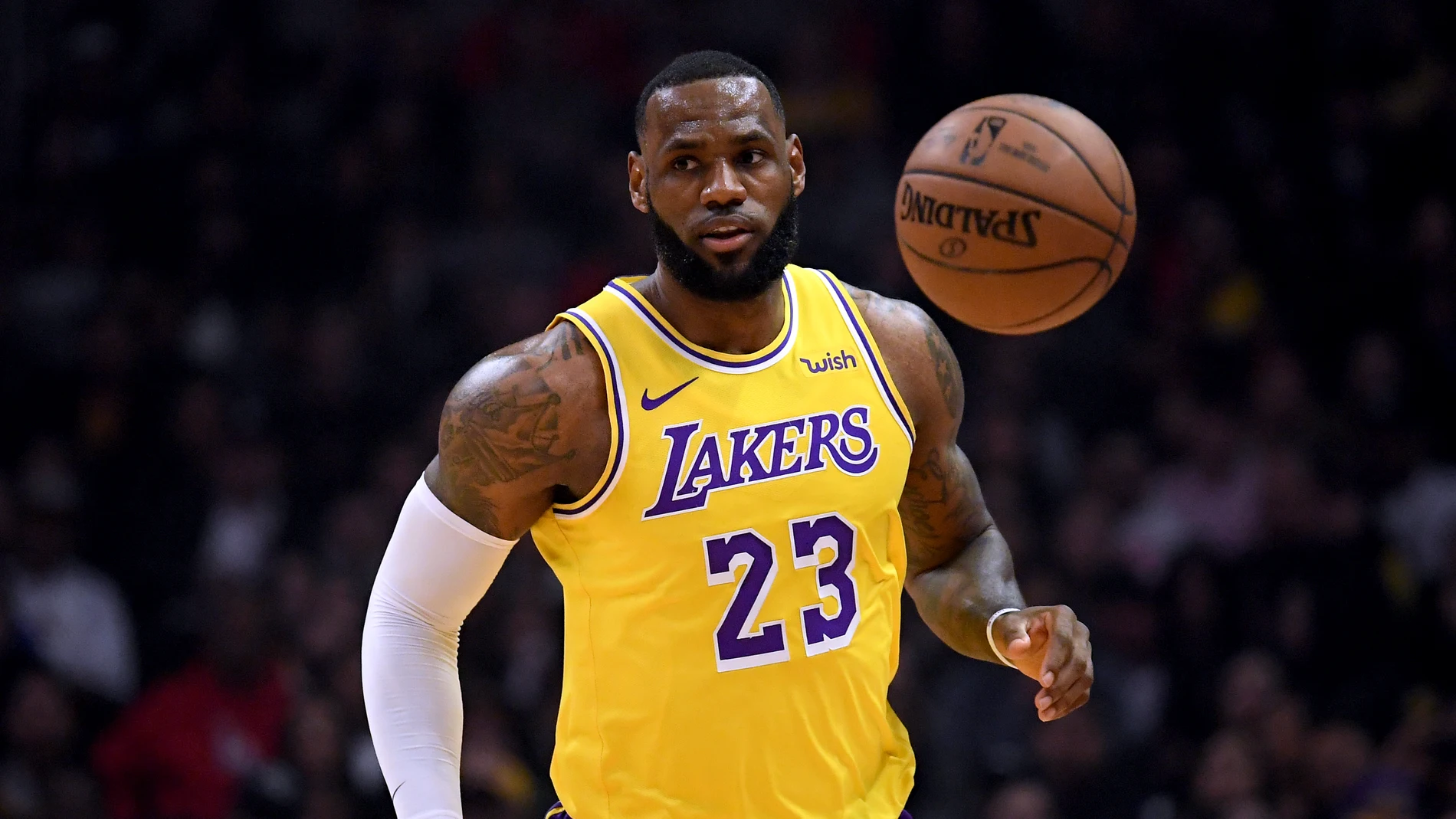 LeBron James, durante un partido de Los Ángeles Lakers LeBron James, durante un partido de Los Ángeles Lakers