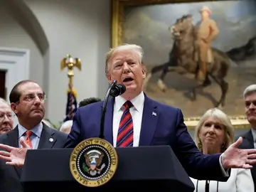 Donald Trump durante una rueda de prensa Donald Trump durante una rueda de prensa