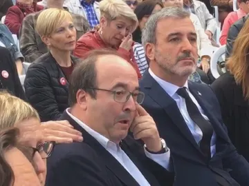 Iceta llora al recordar a Rubalcaba Iceta llora al recordar a Rubalcaba