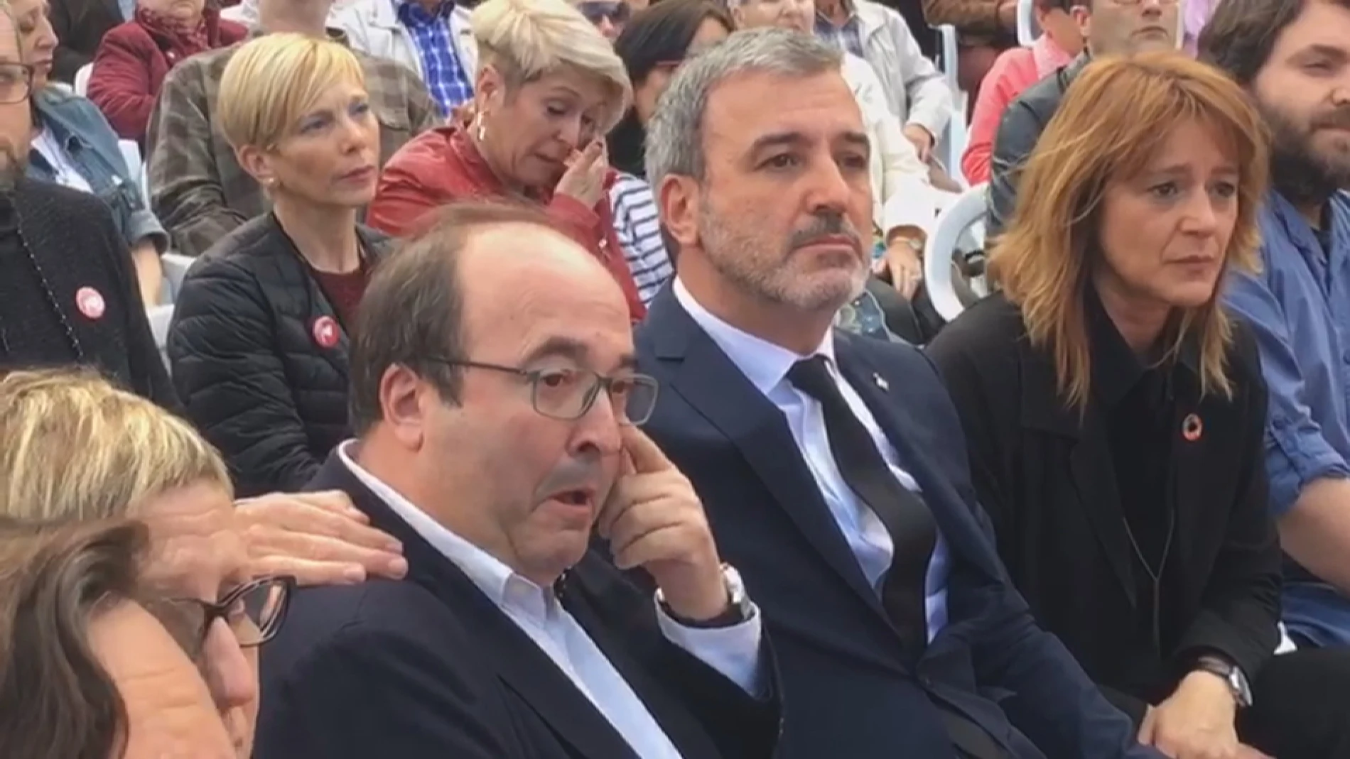 Iceta llora al recordar a Rubalcaba Iceta llora al recordar a Rubalcaba