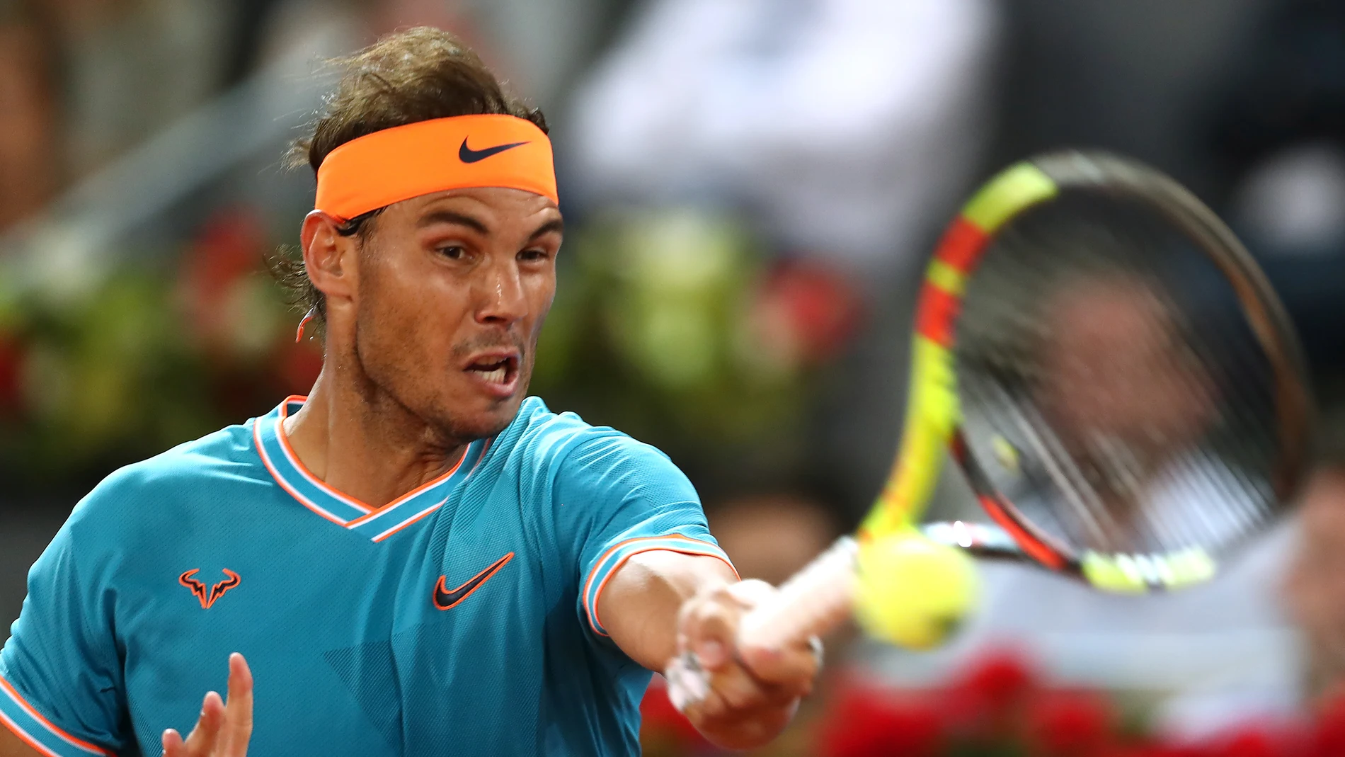 Rafa Nadal, durante el partido contra Wawrinka Rafa Nadal, durante el partido contra Wawrinka