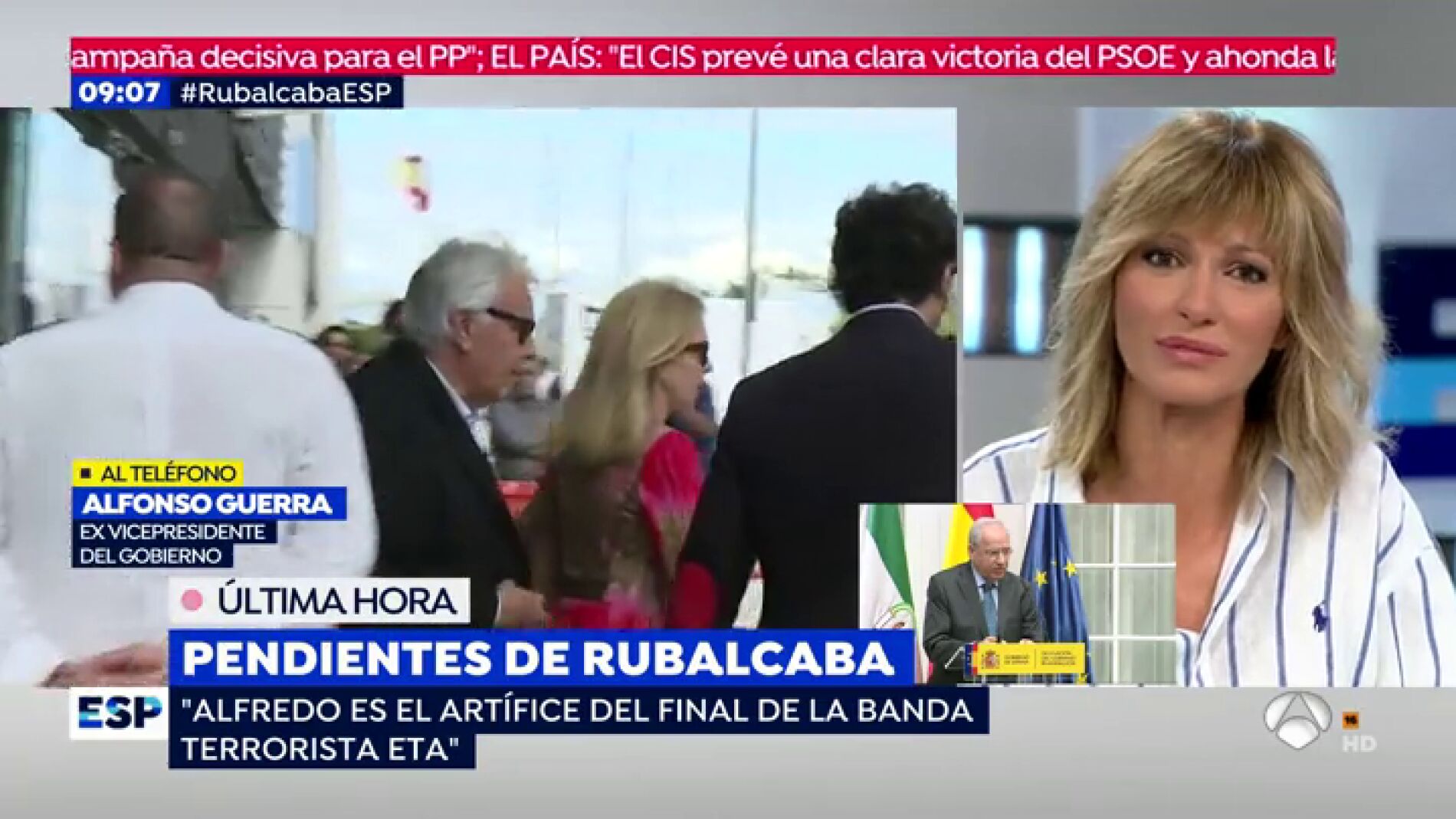 Preocupaci&oacute;n por Rubalcaba