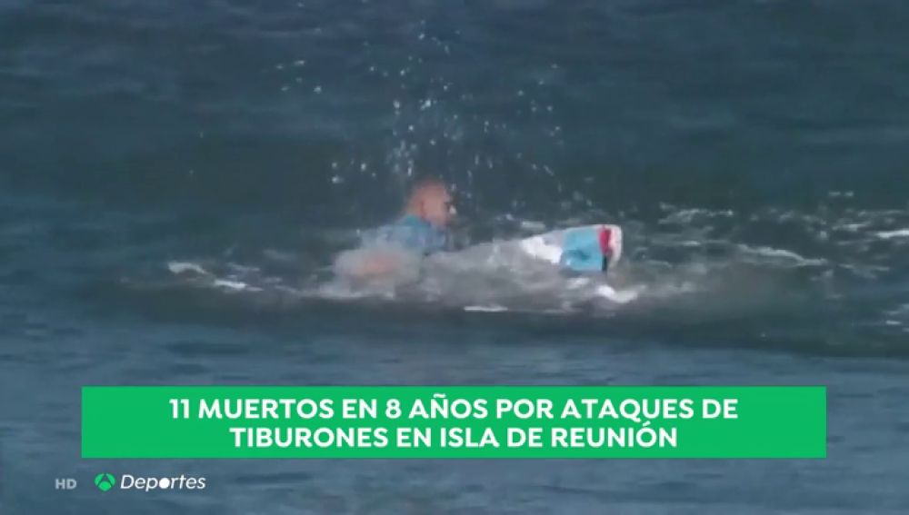 Un surfista muere al ser atacado por un tiburón en la Isla de Reunión