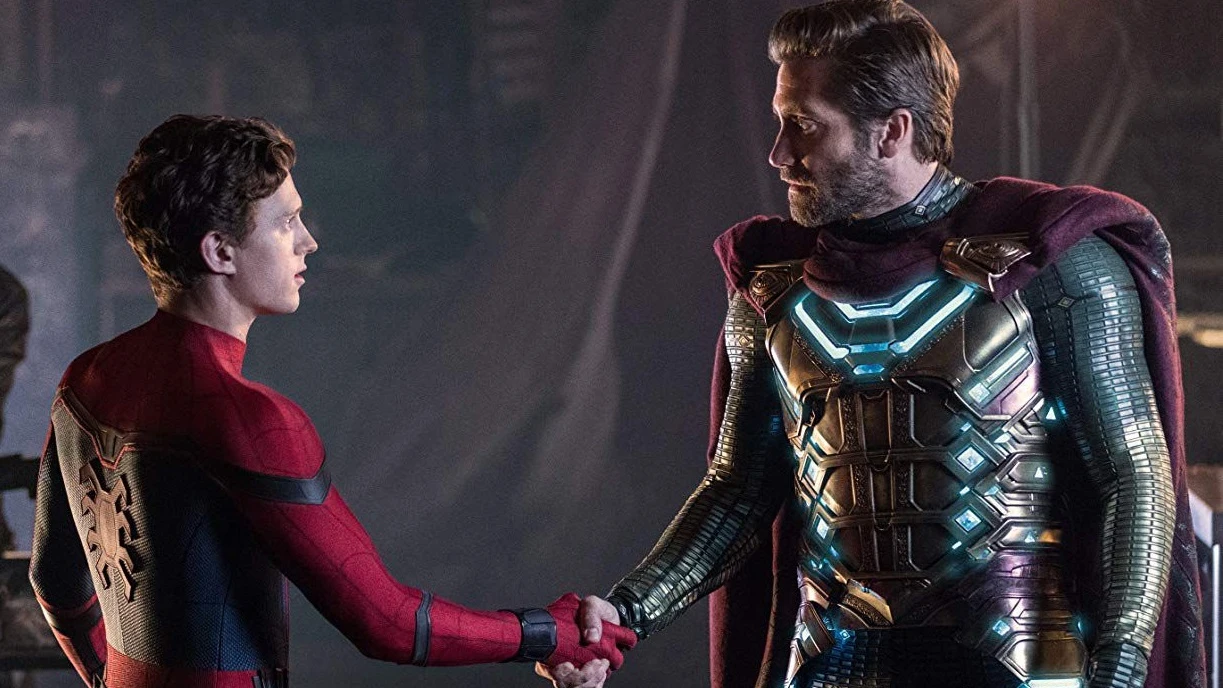 Tom Holland y Jake Gyllenhaal en 'SpiderMan: Lejos de casa' Tom Holland y Jake Gyllenhaal