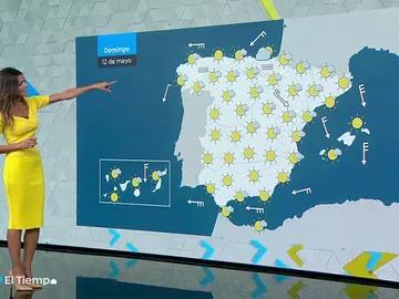 El domingo, tiempo seco y temperaturas muy altas en vertiente atlántica y Canarias El domingo, tiempo seco y temperaturas muy altas en vertiente atlántica y Canarias