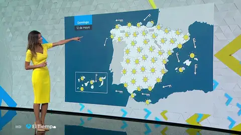 El domingo, tiempo seco y temperaturas muy altas en vertiente atlántica y Canarias El domingo, tiempo seco y temperaturas muy altas en vertiente atlántica y Canarias