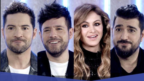 David Bisbal, Pablo L&oacute;pez, Paulina Rubio y Antonio Orozco ponen a pruebas sus conocimientos musicales en el test de 'La Voz Senior'