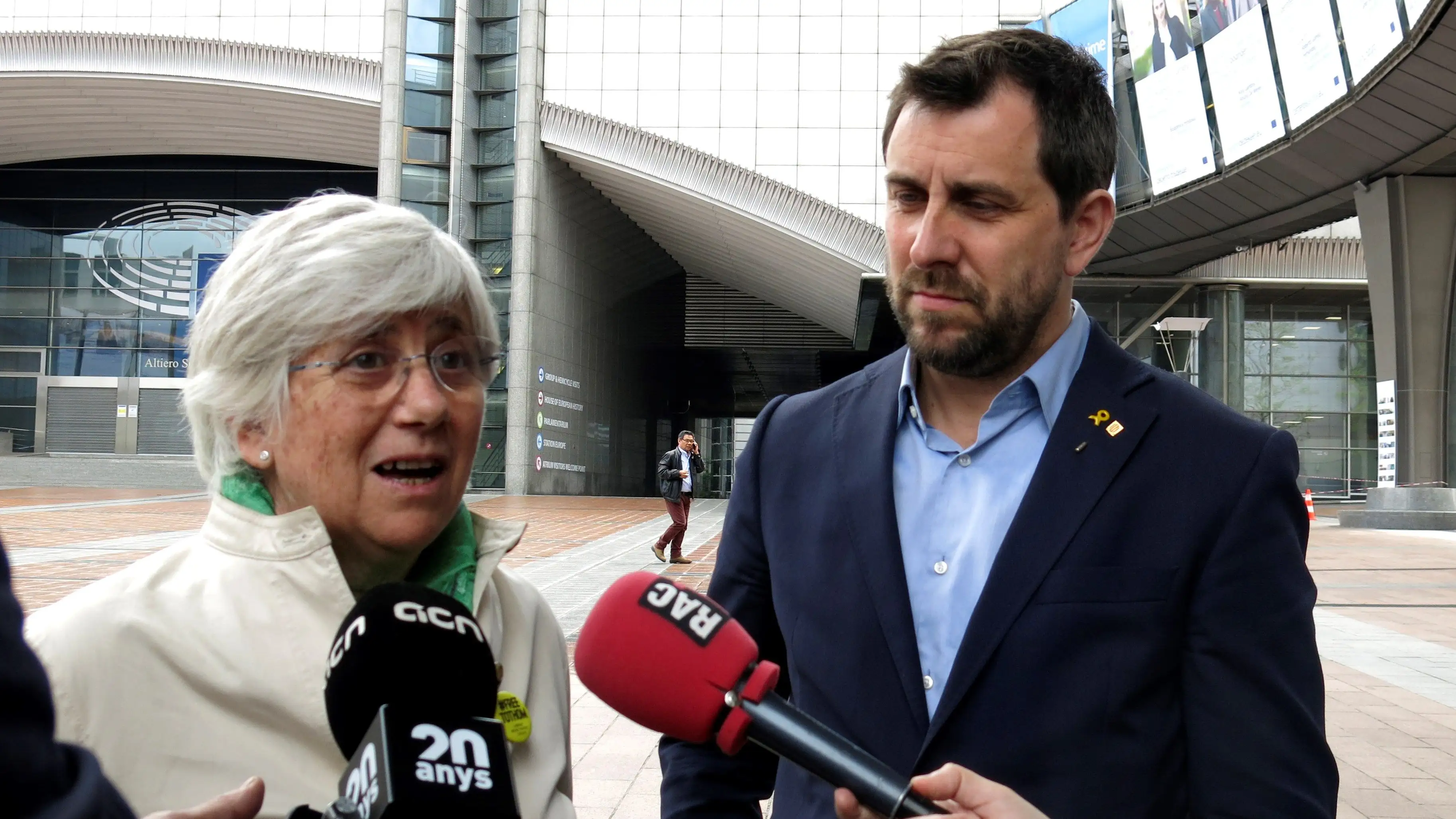 Los exconsellers Clara Ponsatí y Antoni Comín Los exconsellers Clara Ponsatí y Antoni Comín