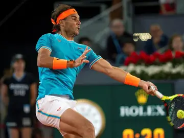 Rafa Nadal en la semifinal del Mutua Madrid Open Rafa Nadal en la semifinal del Mutua Madrid Open