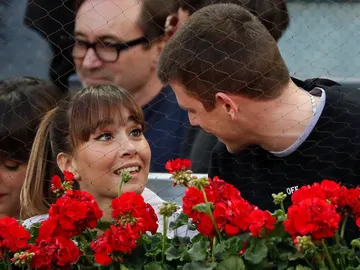 Aitana Ocaña y Miguel Bernardeau en el Mutua Madrid Open Aitana Ocaña y Miguel Bernardeau en el Mutua Madrid Open