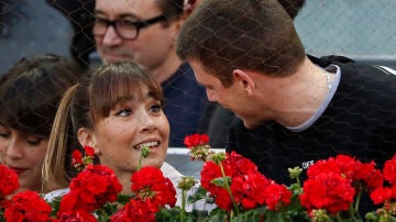 Aitana Ocaña y Miguel Bernardeau en el Mutua Madrid Open Aitana Ocaña y Miguel Bernardeau en el Mutua Madrid Open
