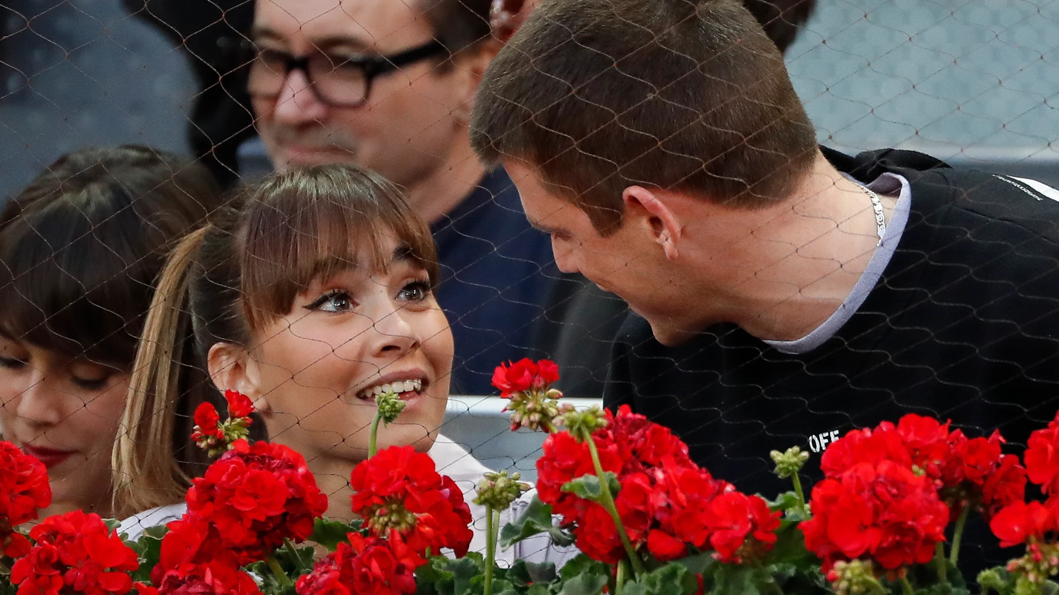 Aitana Ocaña y Miguel Bernardeau en el Mutua Madrid Open