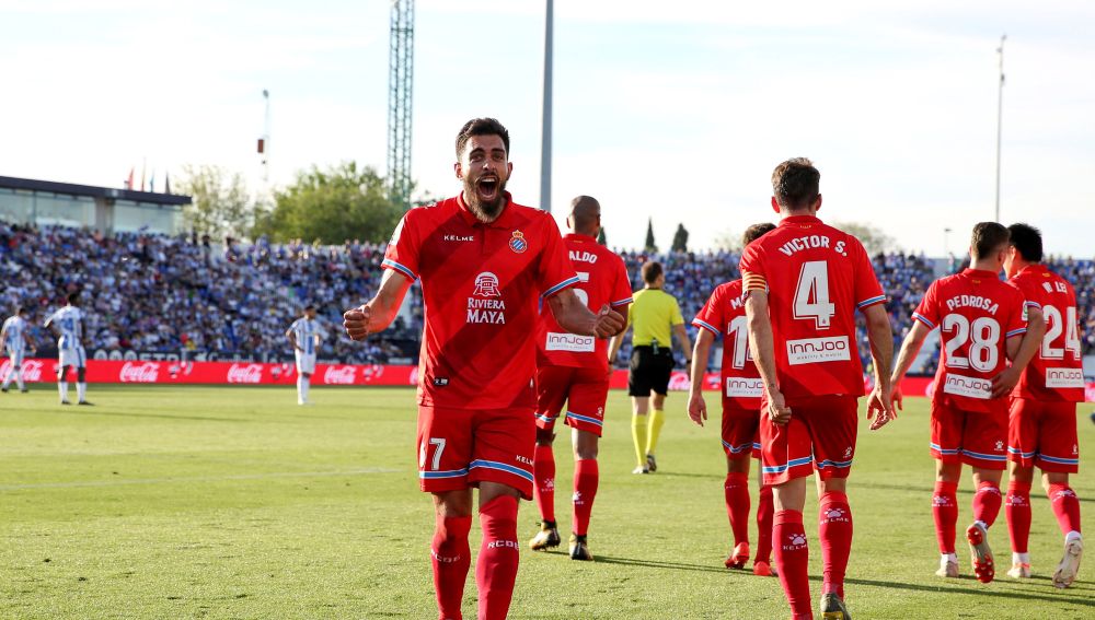 Borja Iglesias, ante el Leganés