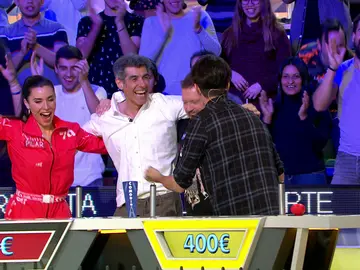 'La ruleta de la suerte' celebra a lo grande la gran jugada de Marron 'La ruleta de la suerte' celebra a lo grande la gran jugada de Marron