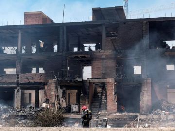 Así ha quedado el edificio okupado tras un incendio 